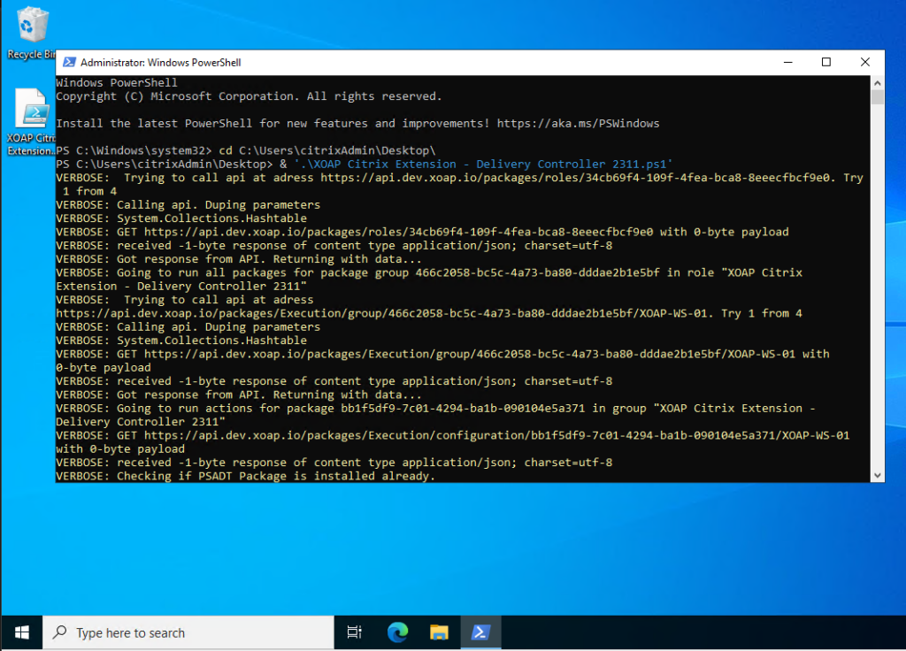 Windows PowerShell run as administrator