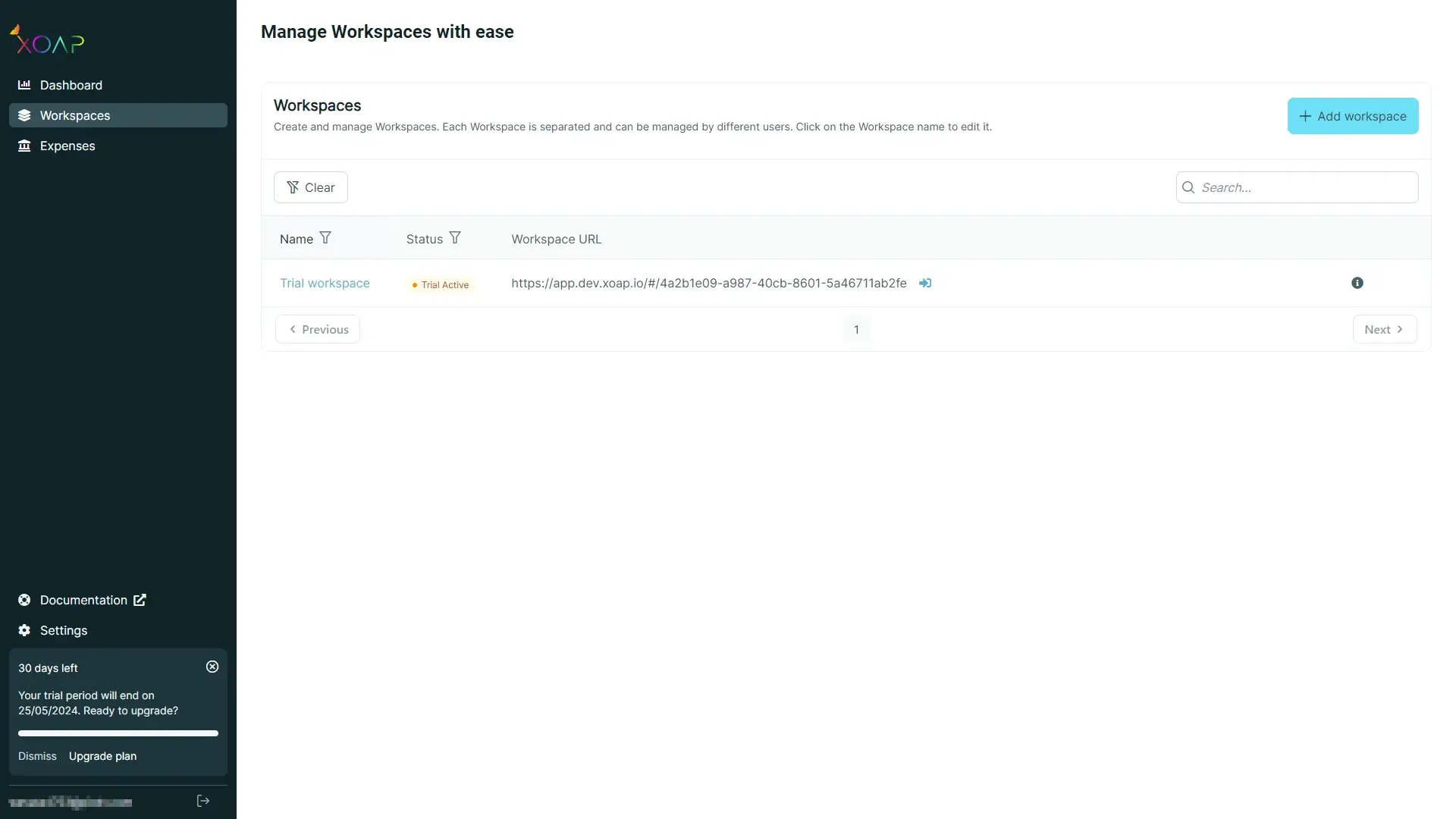 Subscription | XOAP Docs