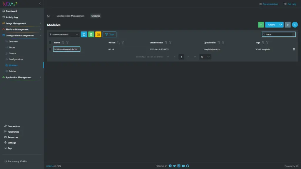 XOAP Baseline Module