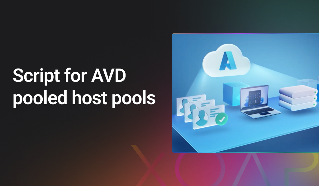 Script for AVD host pools integrated in XOAP