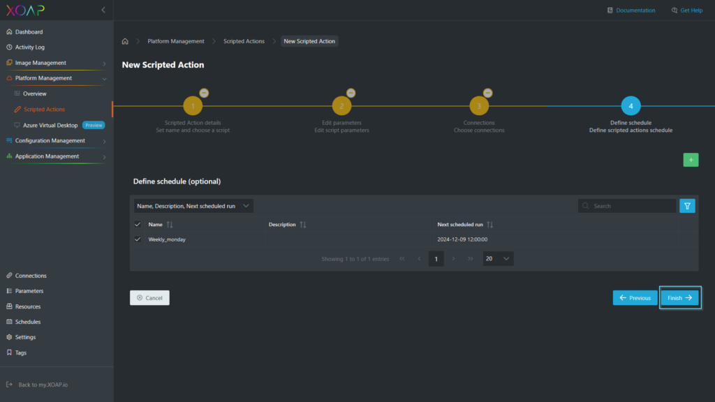 Creating SA, Step 4