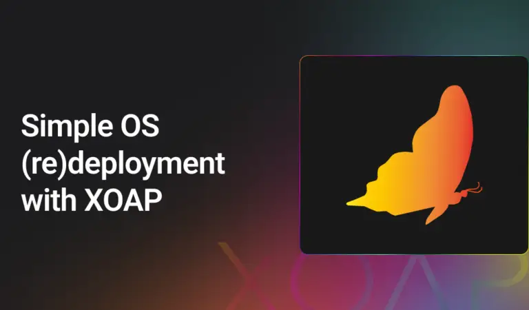 Simple Windows OS deployment with XOAP