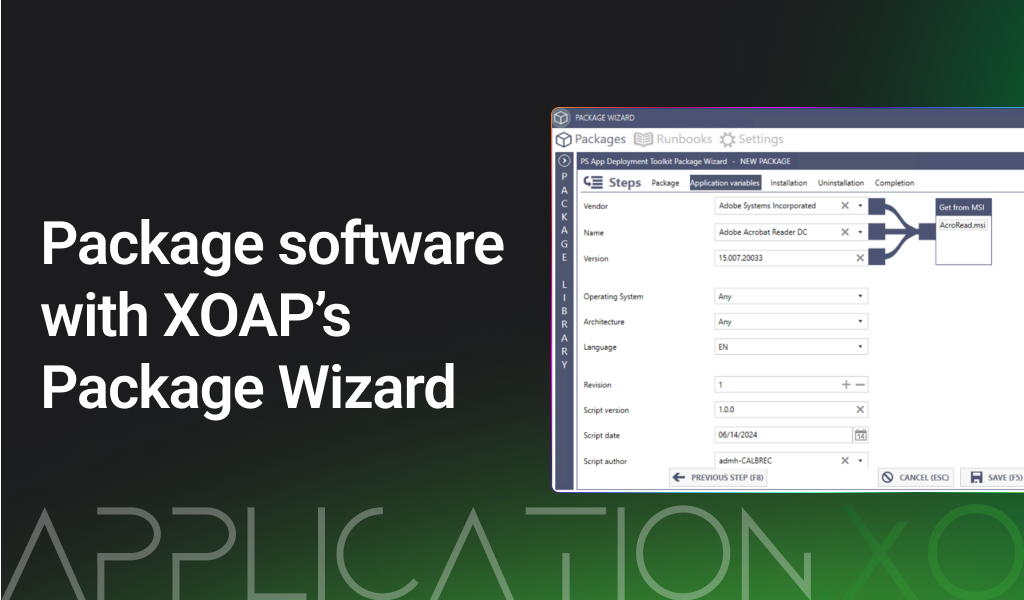 Software packaging with PSADT Package Wizard
