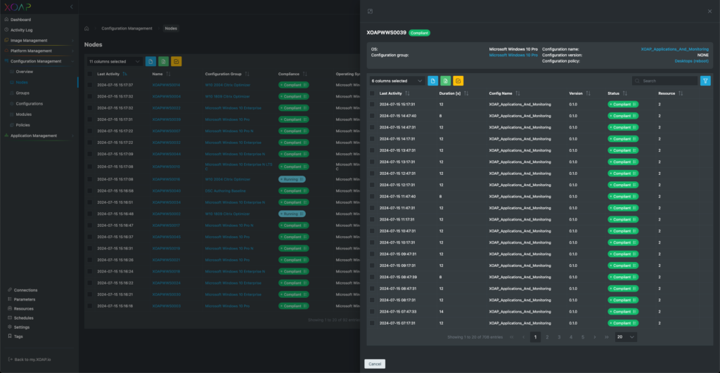 Node compliance pill