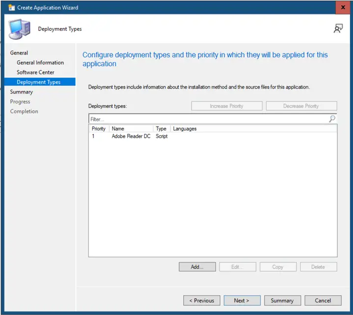 See available deployment types