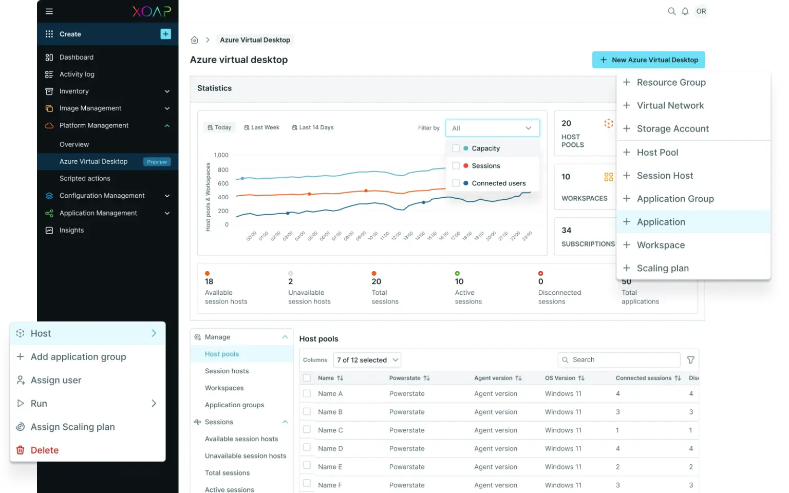 Azure Virtual Desktop Manager GUI