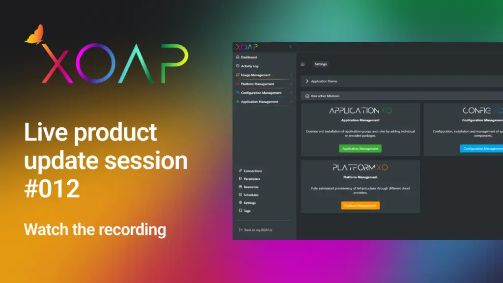 XOAP Product updates live event 12