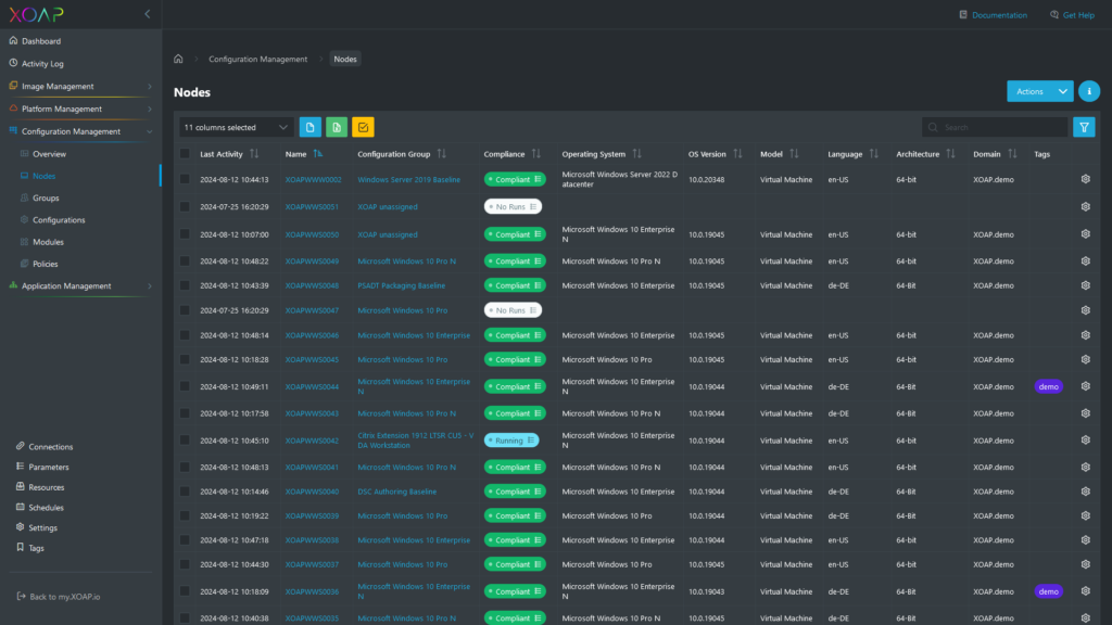 Nodes in Configuration Management