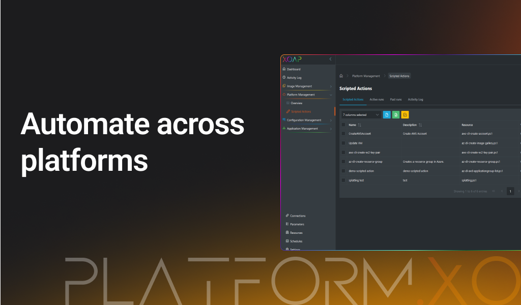 Automate across cloud platforms with XOAP's Scripted Actions