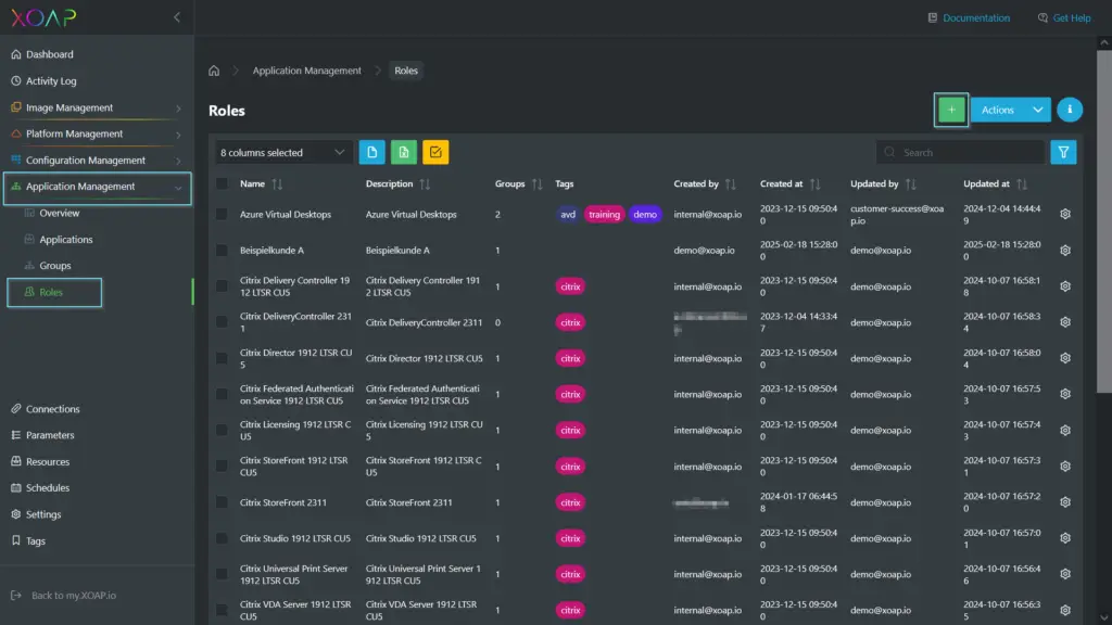Define a role in XOAP
