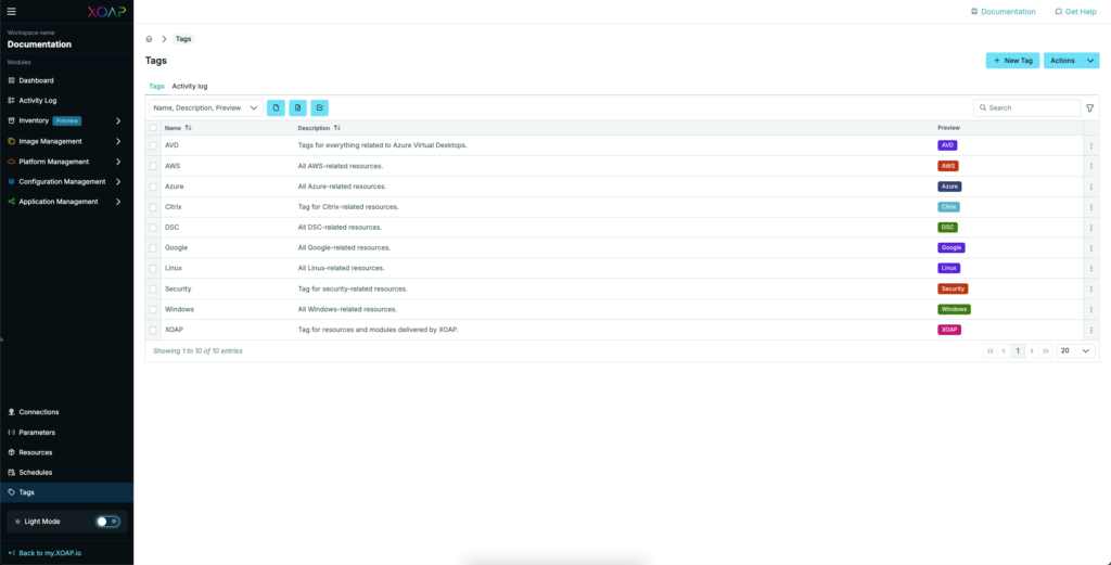 XOAP light theme