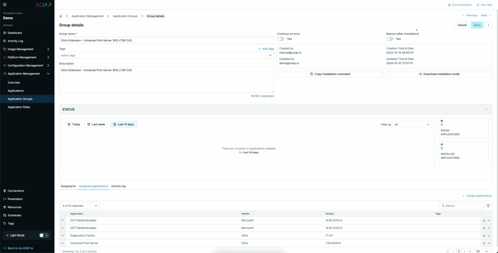 Added "Copy installation command" functionality in addition to "Download installation script"