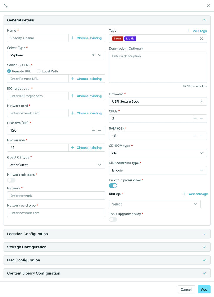 vSphere integration