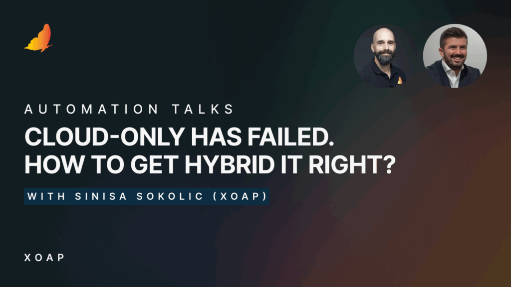 Automation Talks ep. 01 | Cloud-only has failed. How to get hybrid IT right