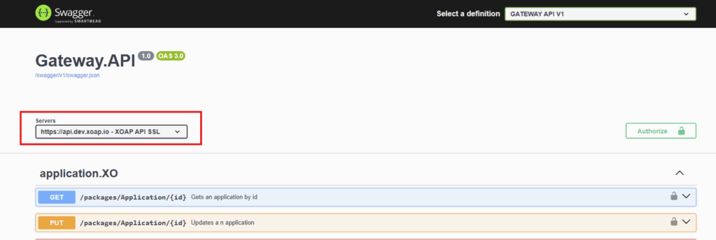 Select API server