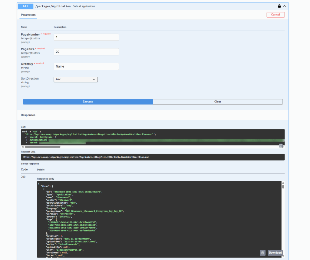 Test endpoints