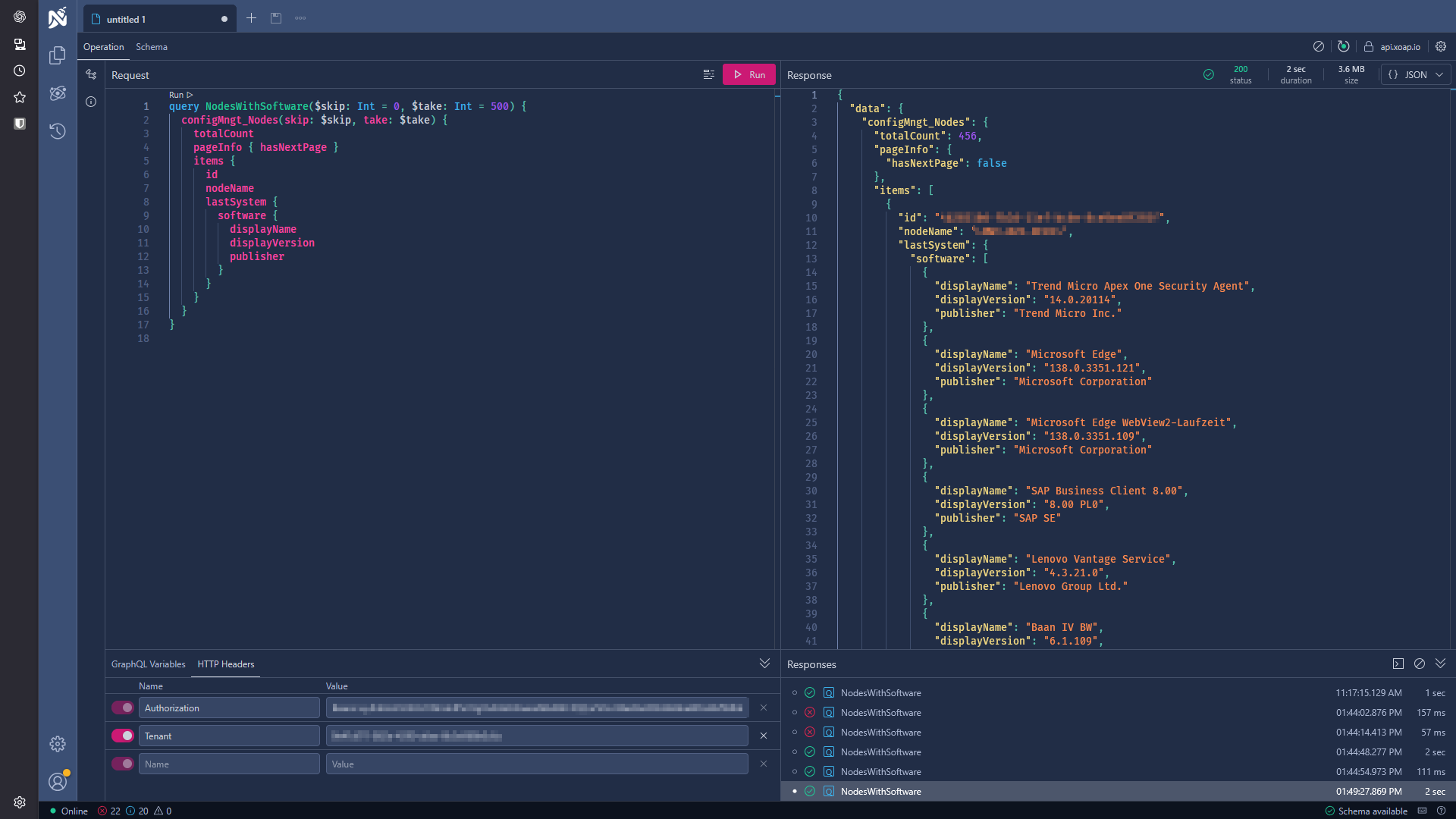 What you can do with GraphQL | XOAP Docs