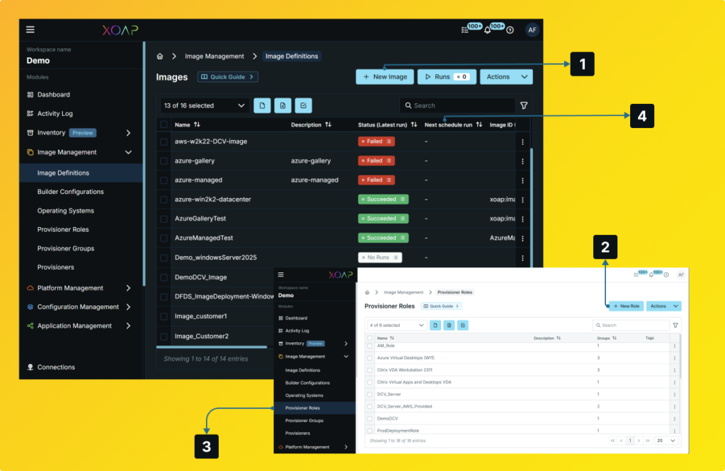 image management steps