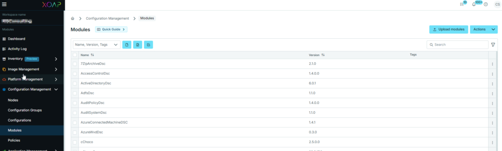 zipped DSC module in Configuration Management