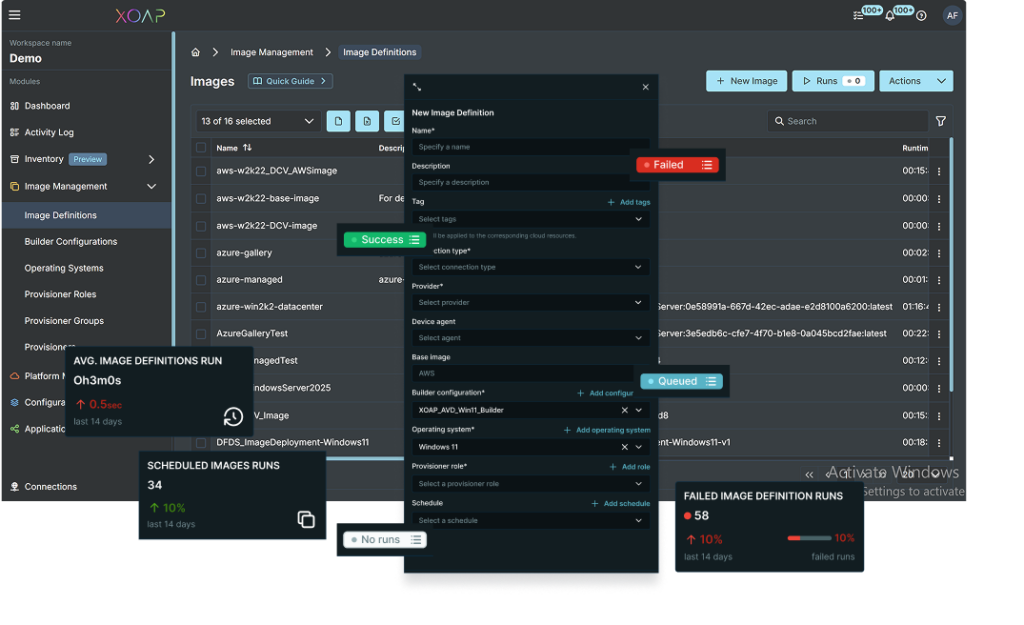 xoap image management