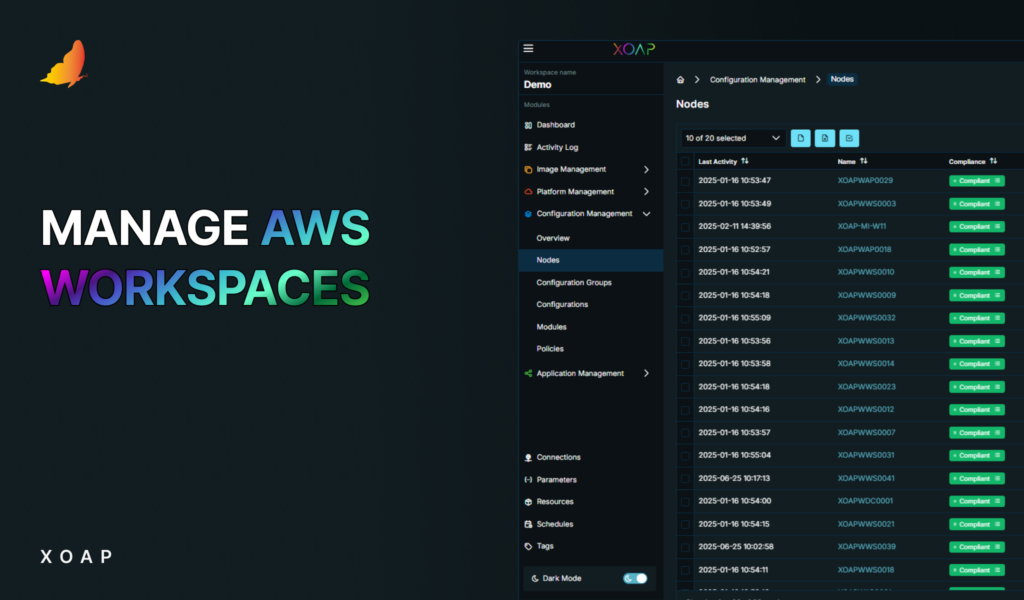 Manage AWS Workspaces with XOAP