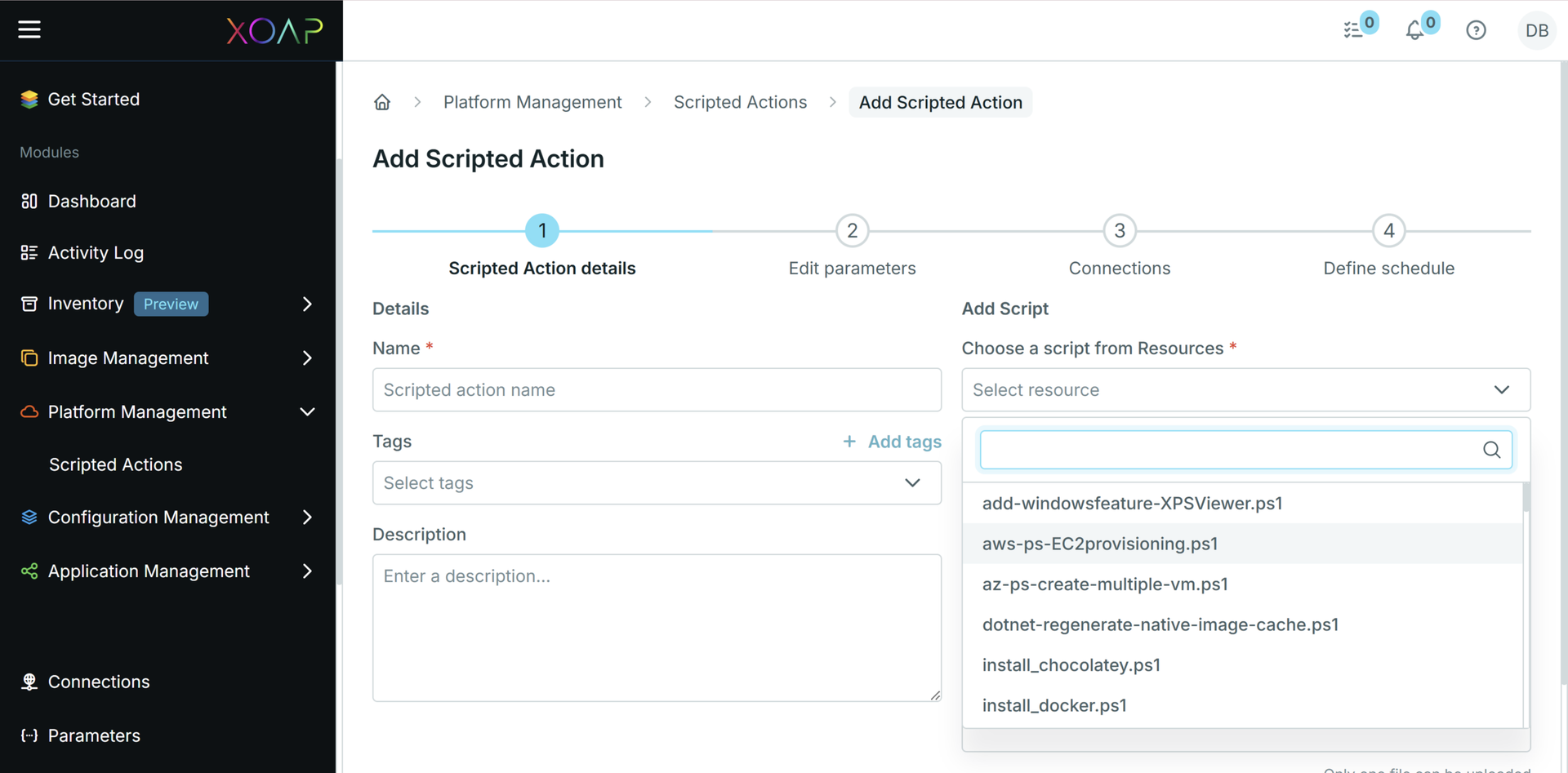 XOAP Platform Management