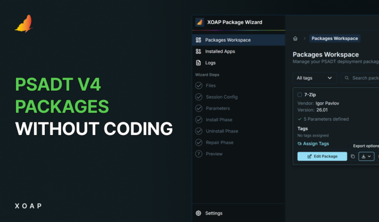XOAP Package Wizard for PSADT v4 packages